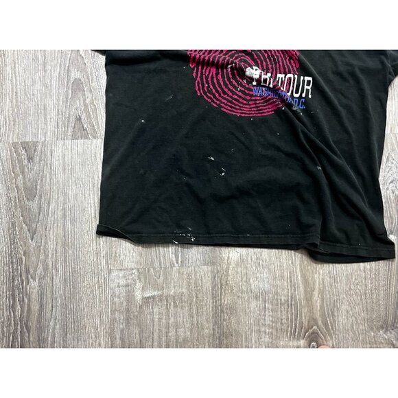 Vintage 1990 FBI Tour Washington Fingerprint T-Shirt Adult M Black - Picture 6 of 9